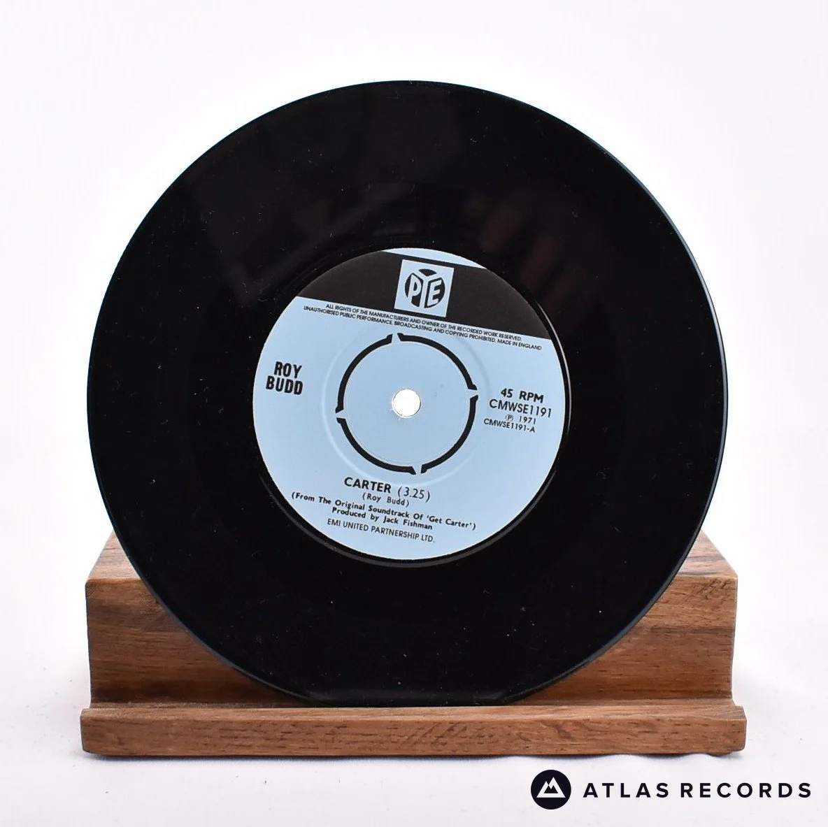 Roy Budd - Carter - Reissue 7" Vinyl Record - NM/NM - Image 3