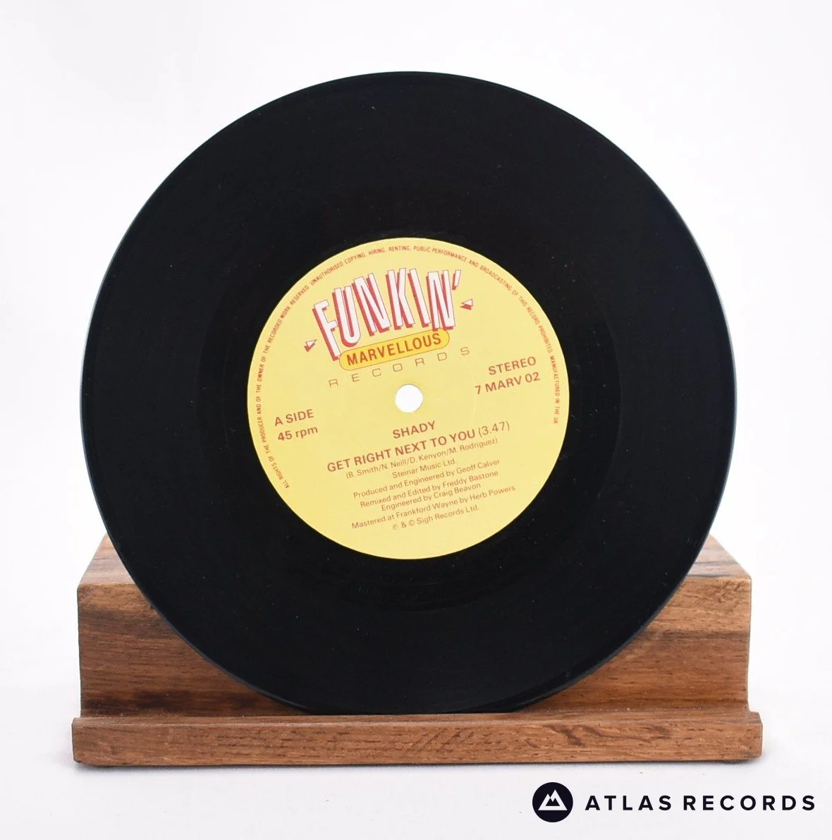 Shady Owens - Get Right Next To You - 7" Vinyl Record - EX/VG - Image 3
