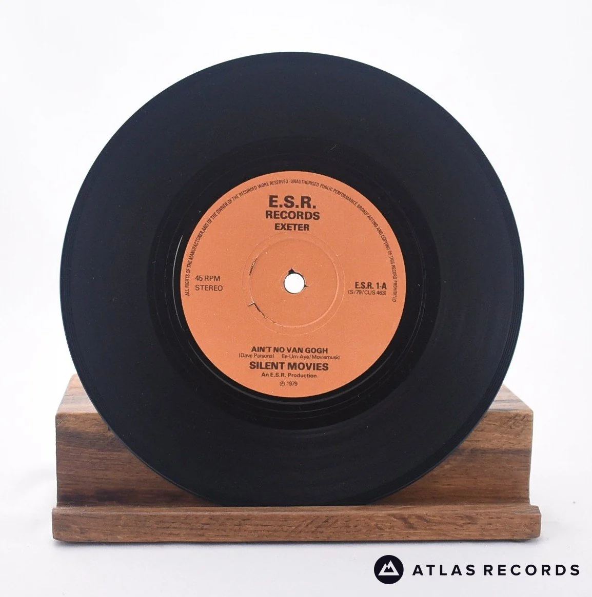 Silent Movies - Ain't No Van Gogh - Green Sleeve 7" Vinyl Record - VG/EX - Image 3