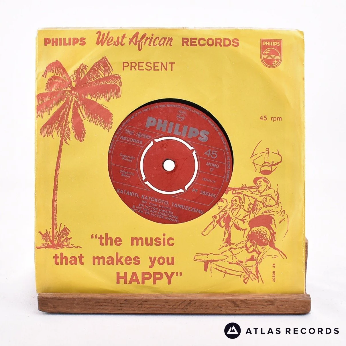 Sir Victor Uwaifo & His Melody Maestroes - Katakiti, Katokoto, Tamuzezemu - 7" Vinyl Record - VG+/VG - Image 2