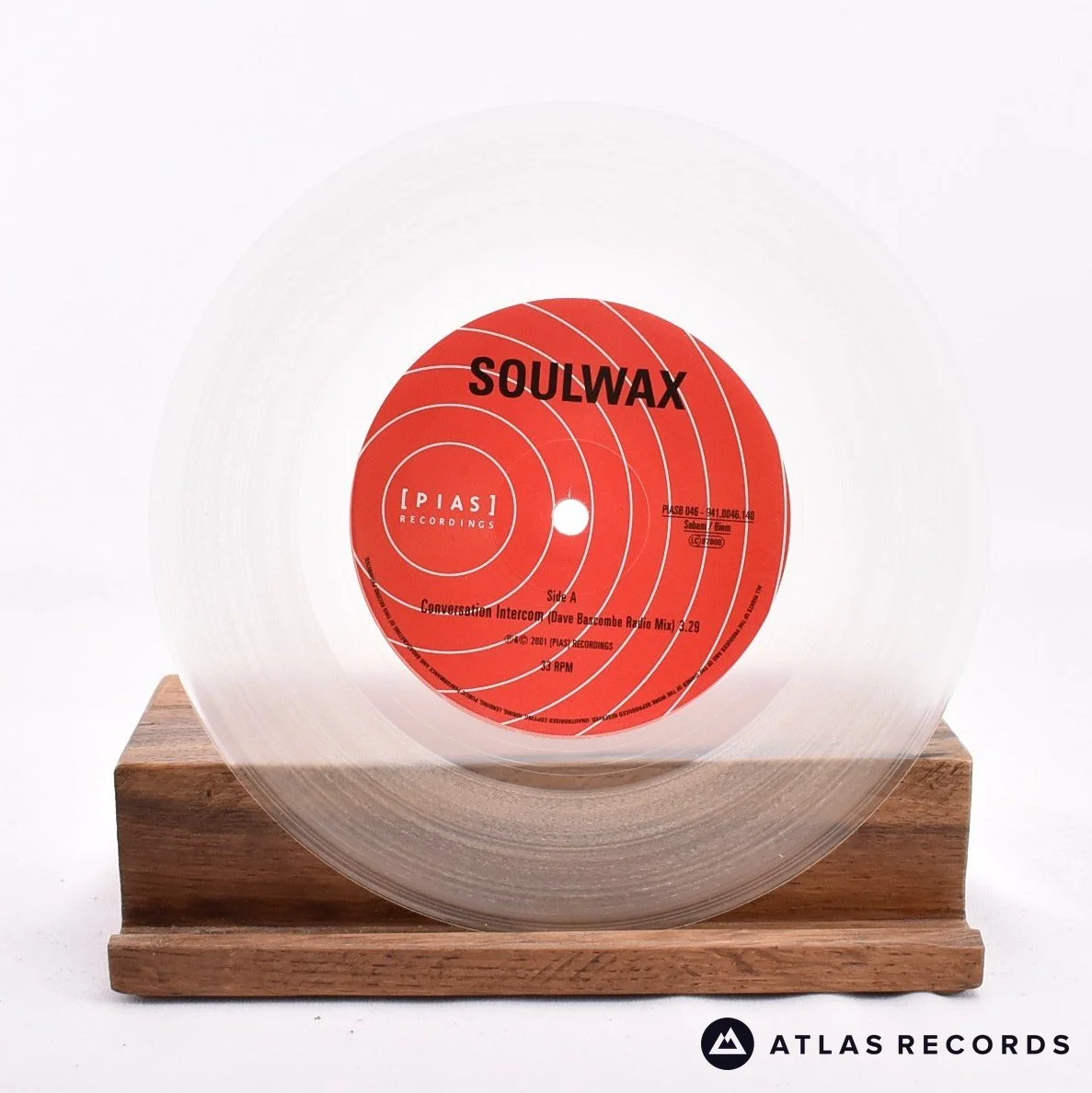 Soulwax - Conversation Intercom - Clear 7" Vinyl Record - NM/NM - Image 3