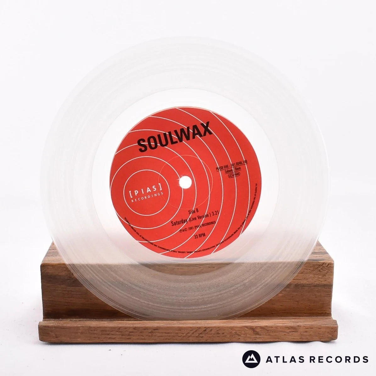 Soulwax - Conversation Intercom - Clear 7" Vinyl Record - NM/NM - Image 4