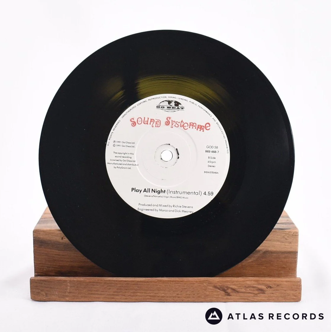 Sound Systemme - Play All Night - Release Note 7" Vinyl Record - EX/NM - Image 4