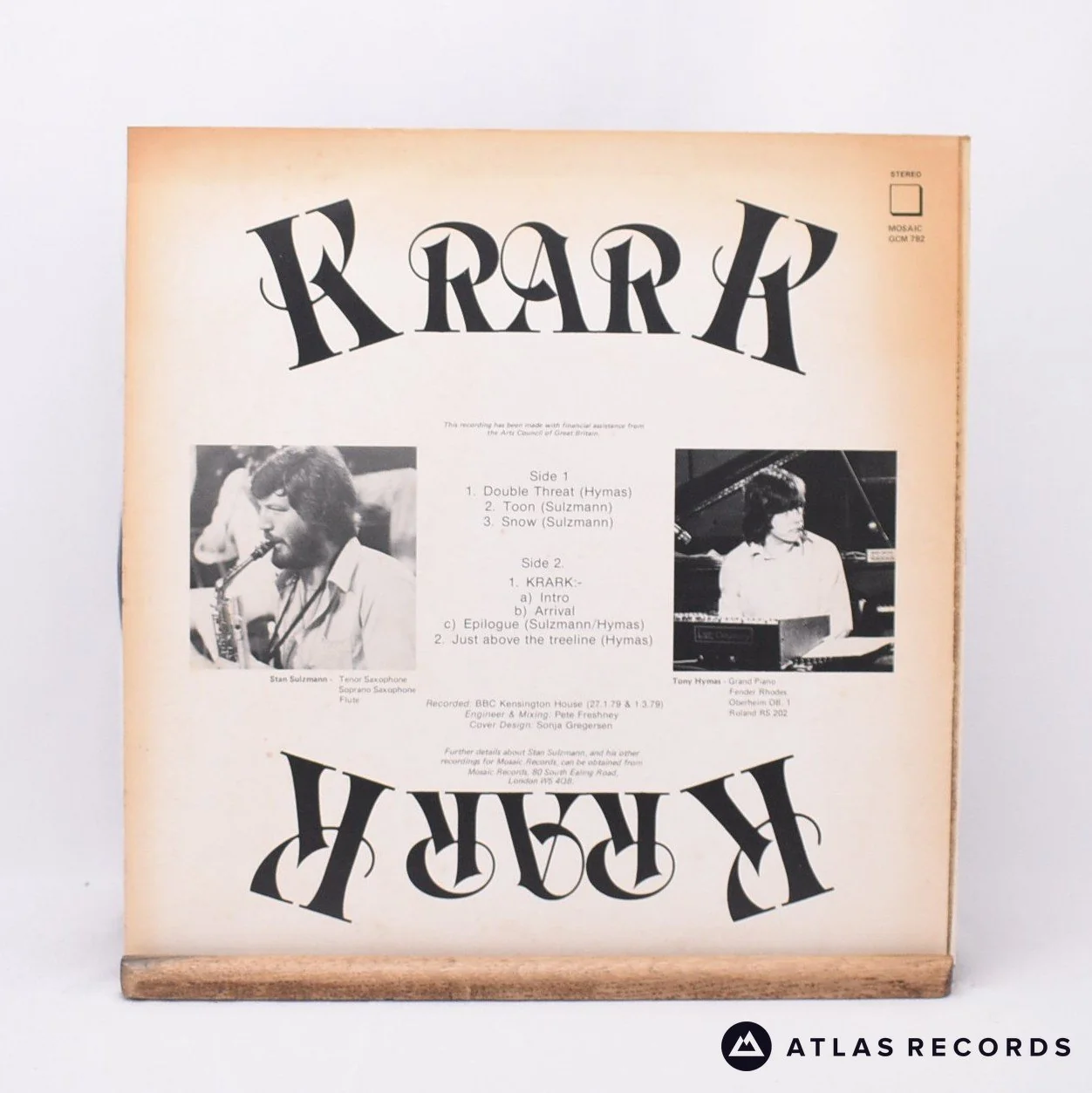 Stan Sulzmann - Krark - LP Vinyl Record - VG+/EX - Image 2