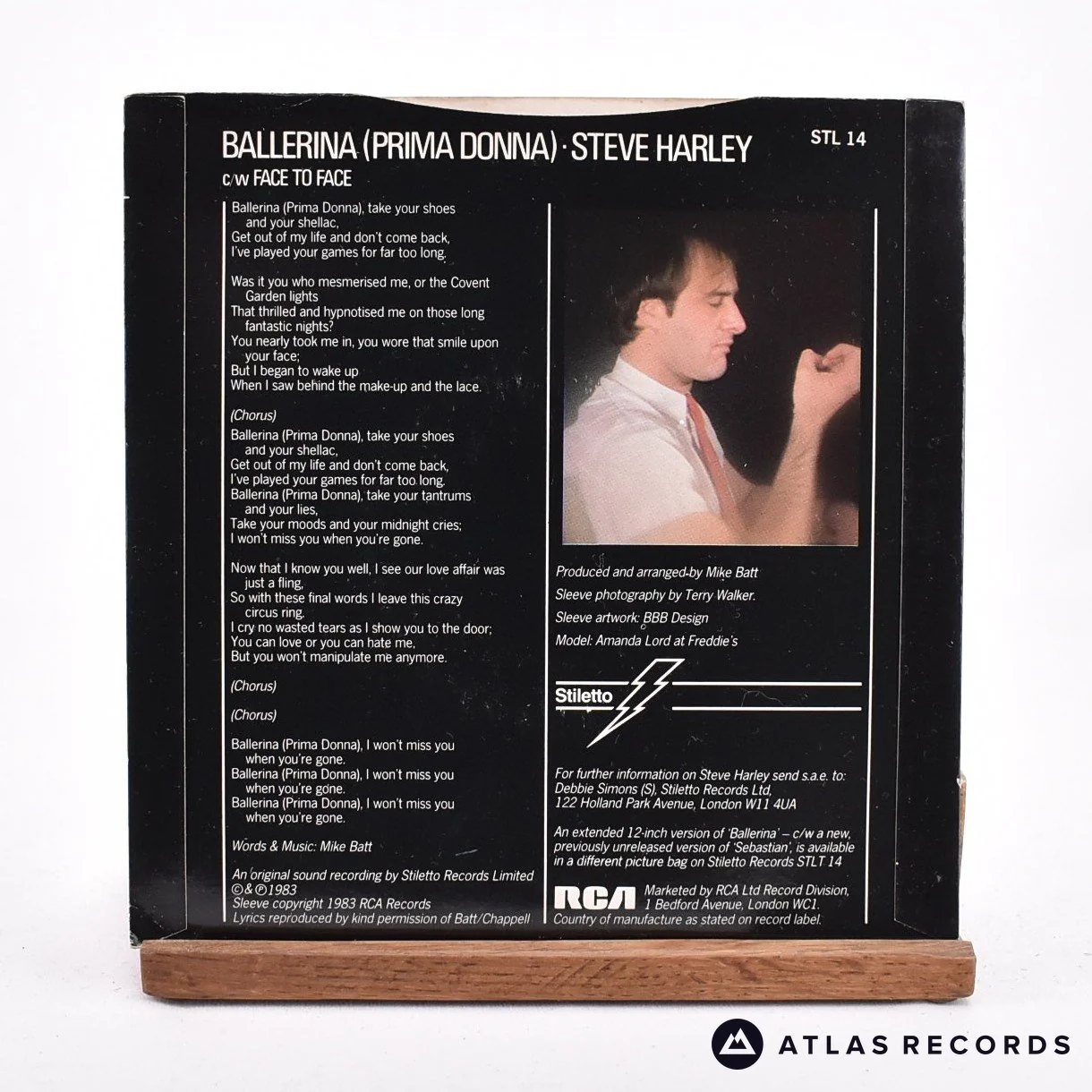 Steve Harley & Cockney Rebel - Ballerina - 7" Vinyl Record - VG+/EX - Image 2