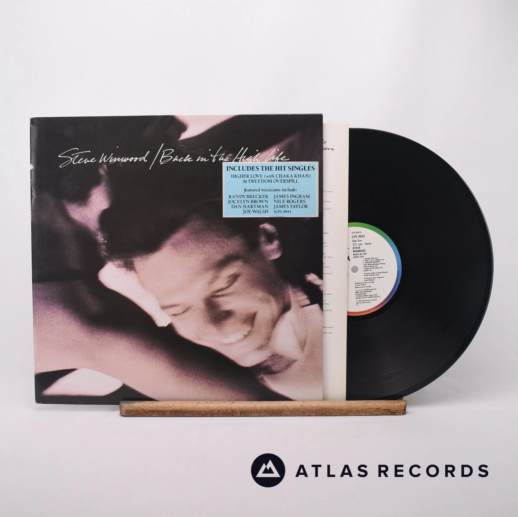 Steve Winwood - Back In The High Life - LP Vinyl Record - VG+/EX