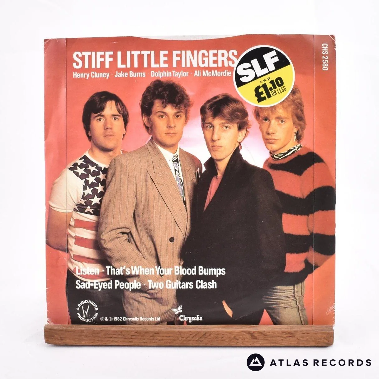 Stiff Little Fingers - Listen - 7" EP Vinyl Record - VG+/EX - Image 2