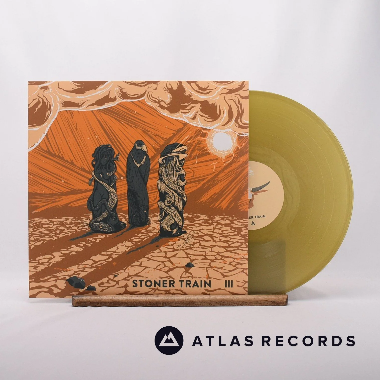Stoner Train - III - Gold Limited Edition A B LP Vinyl Record - NM/NM