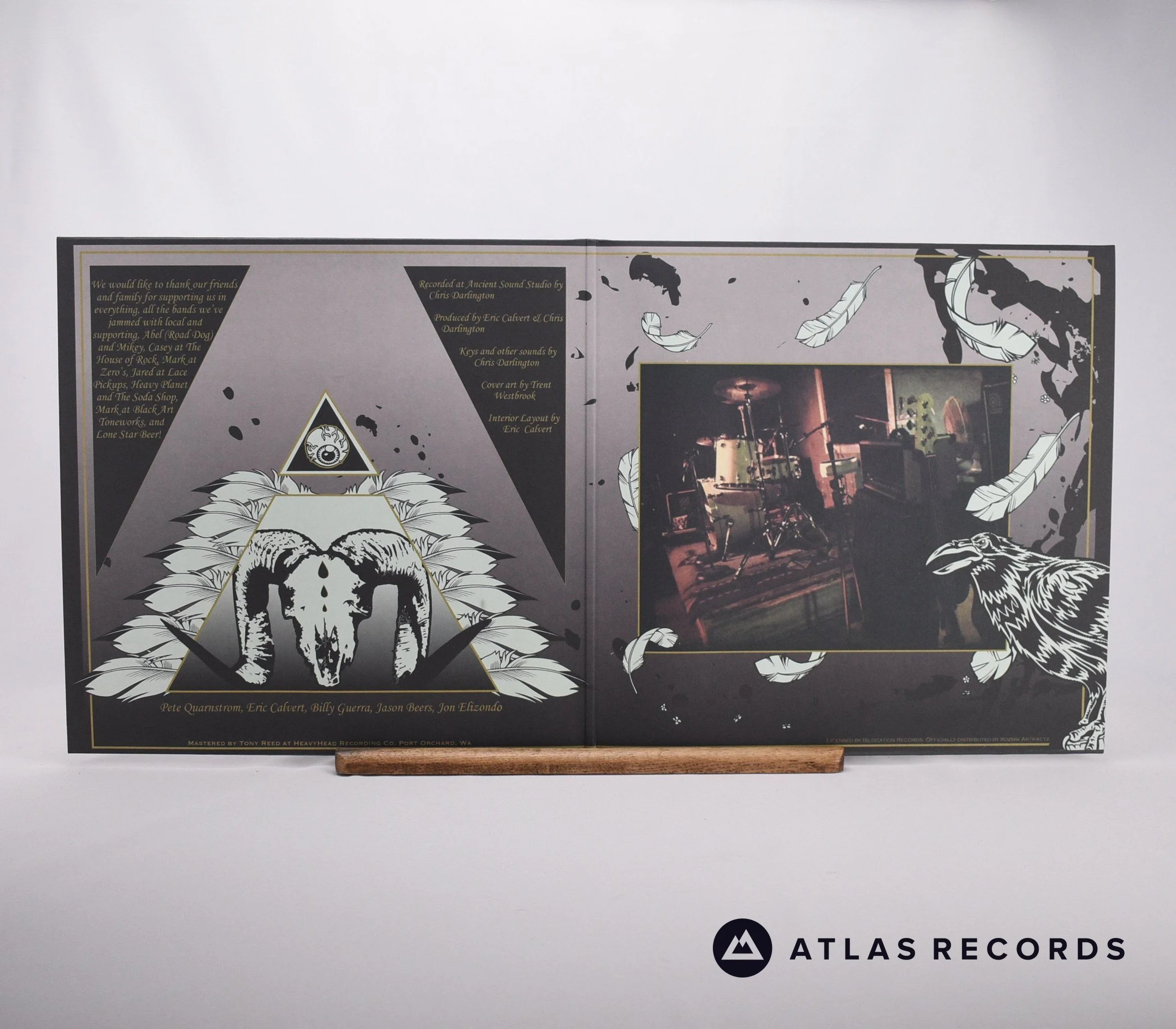 Switchblade Jesus - Switchblade Jesus - Clear / Black Marbled LP Vinyl Record - Image 2