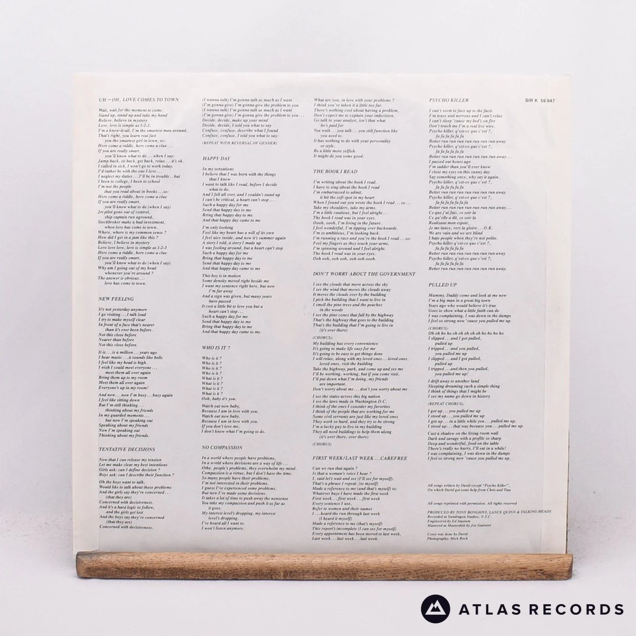 Talking Heads - Talking Heads: 77 - Reissue Strawberry LP Vinyl Record - EX/EX - Image 3