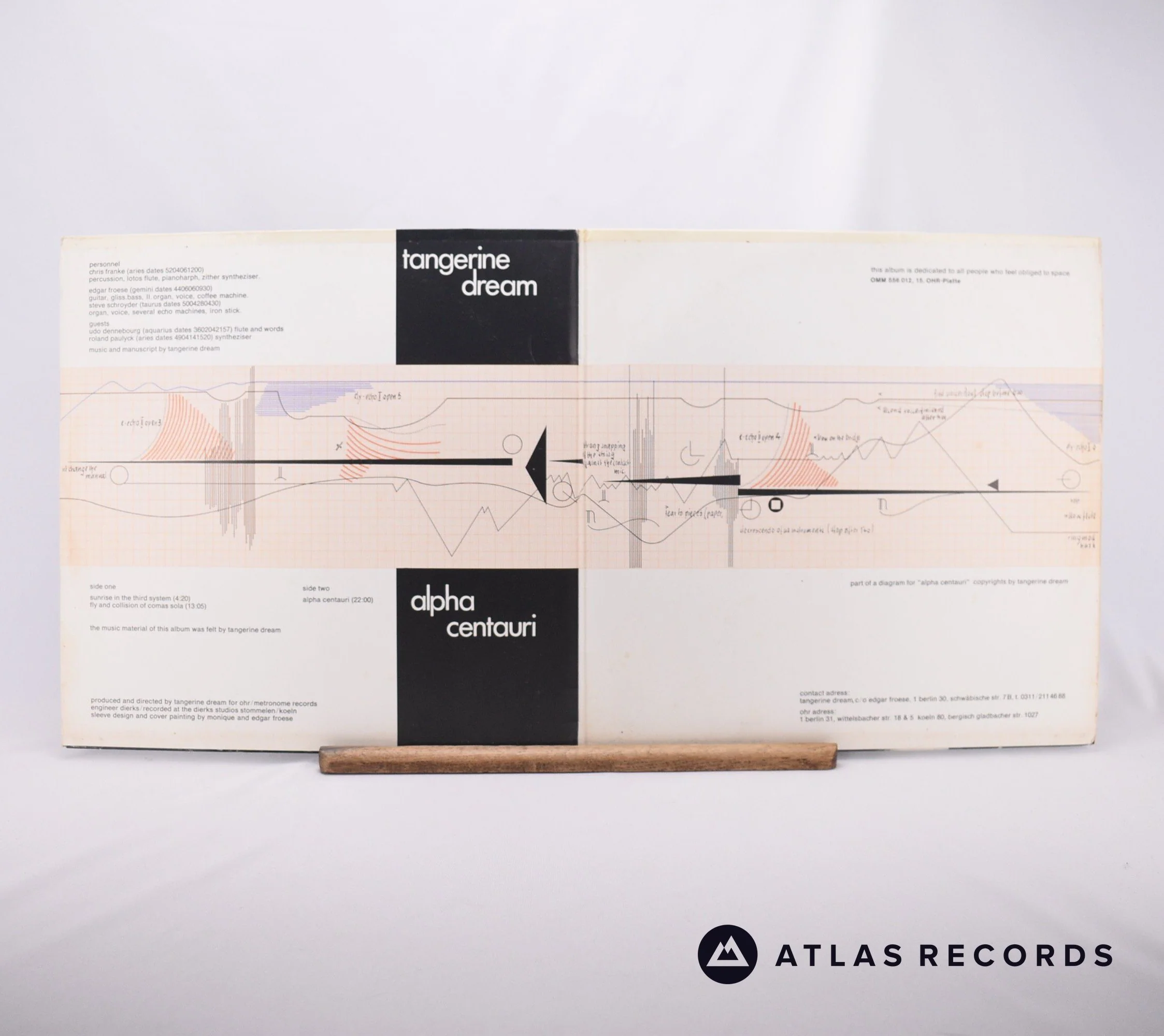 Tangerine Dream - Alpha Centauri - Reissue Gatefold A B LP Vinyl Record - VG+/EX - Image 2