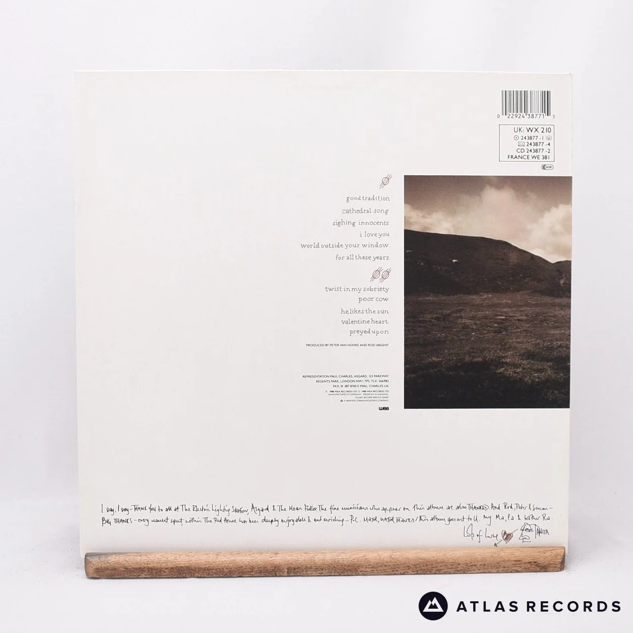 Tanita Tikaram - Ancient Heart - LP Vinyl Record - EX/VG+ - Image 2