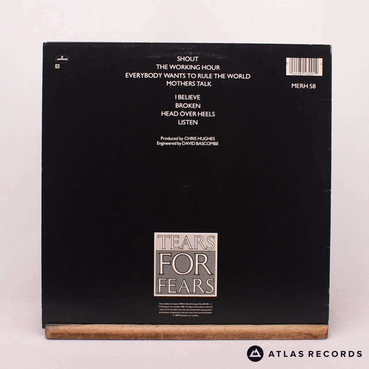 Tears For Fears - Songs From The Big Chair - A//2 B//2 LP Vinyl Record - EX/EX - Image 2