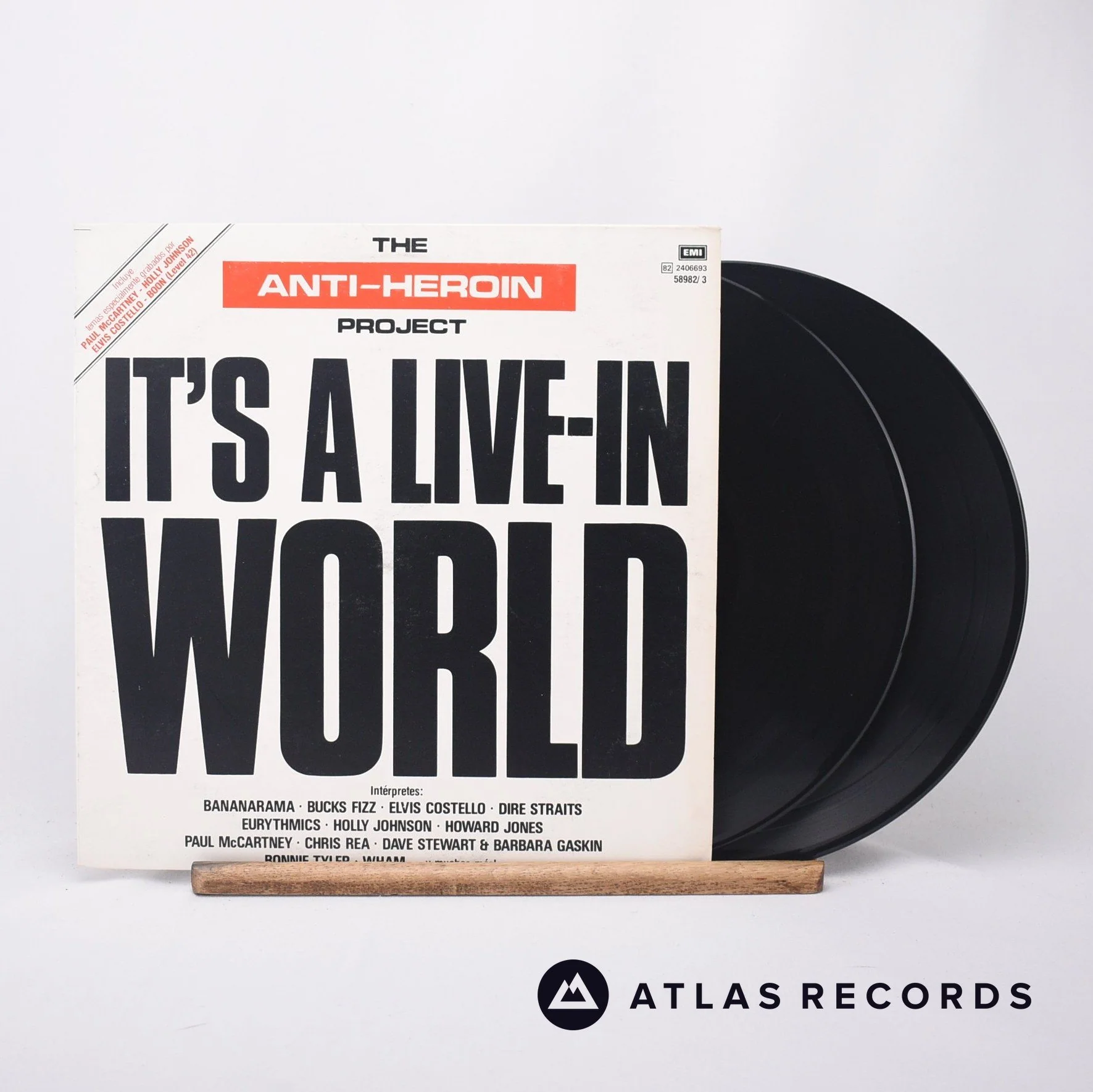 The Anti-Heroin Project - It's A Live-In World - 2 x LP Vinyl Record - EX/EX