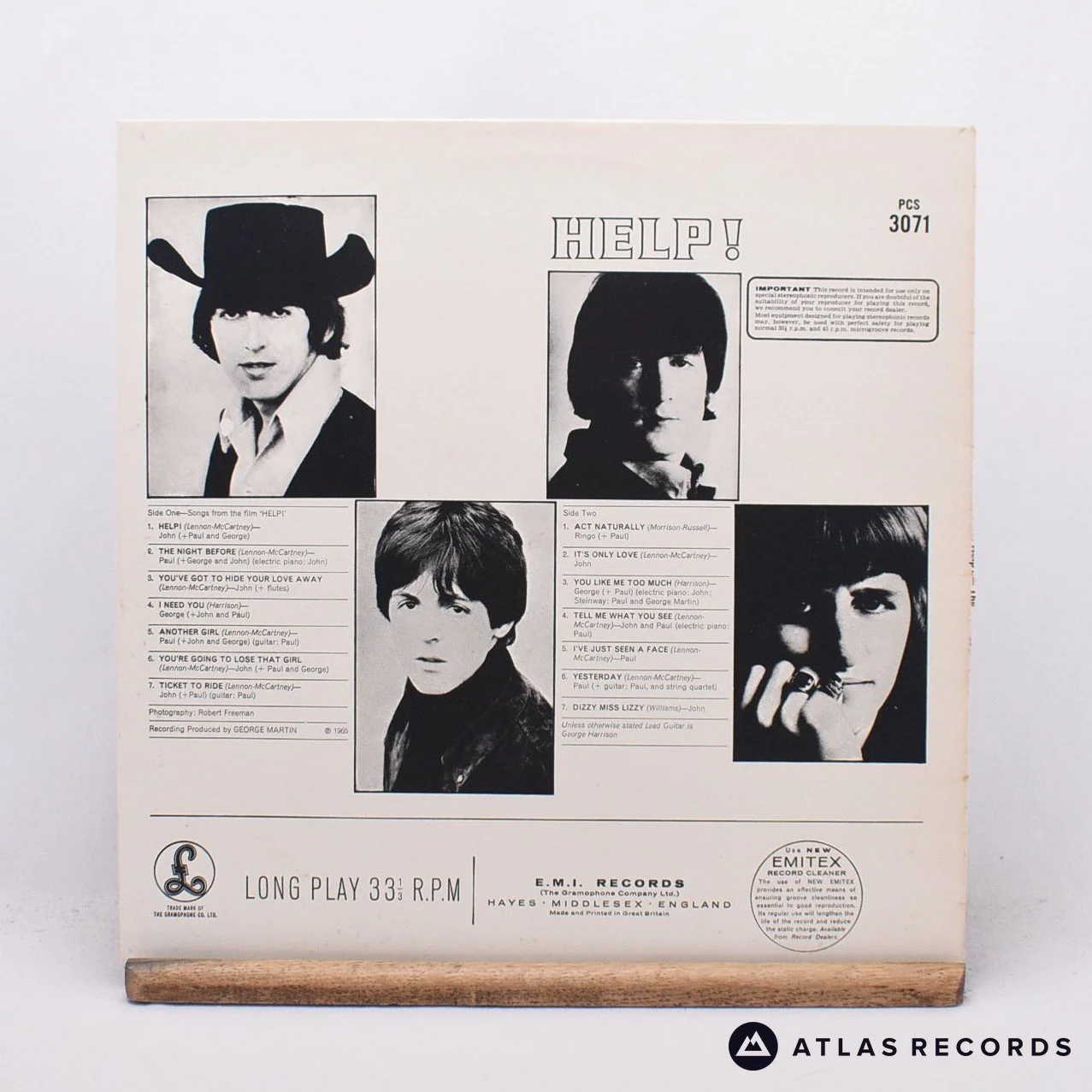 The Beatles - Help! - Htm Reissue Stereo LP Vinyl Record - VG+/EX - Image 2