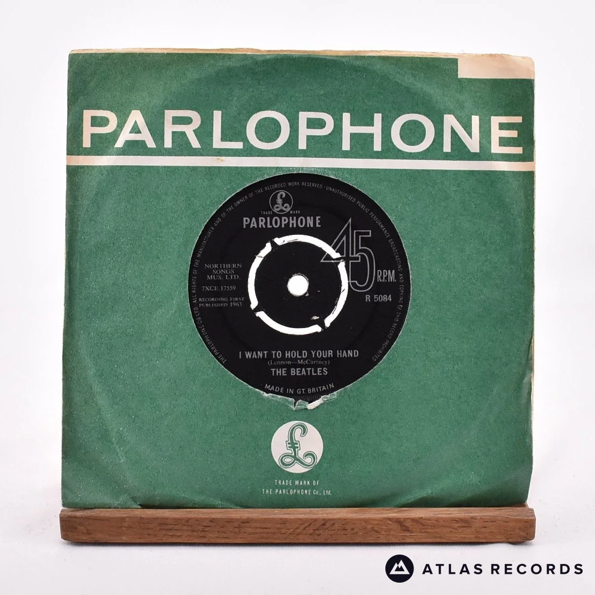 The Beatles - I Want To Hold Your Hand - 7" Vinyl Record - VG+/VG+