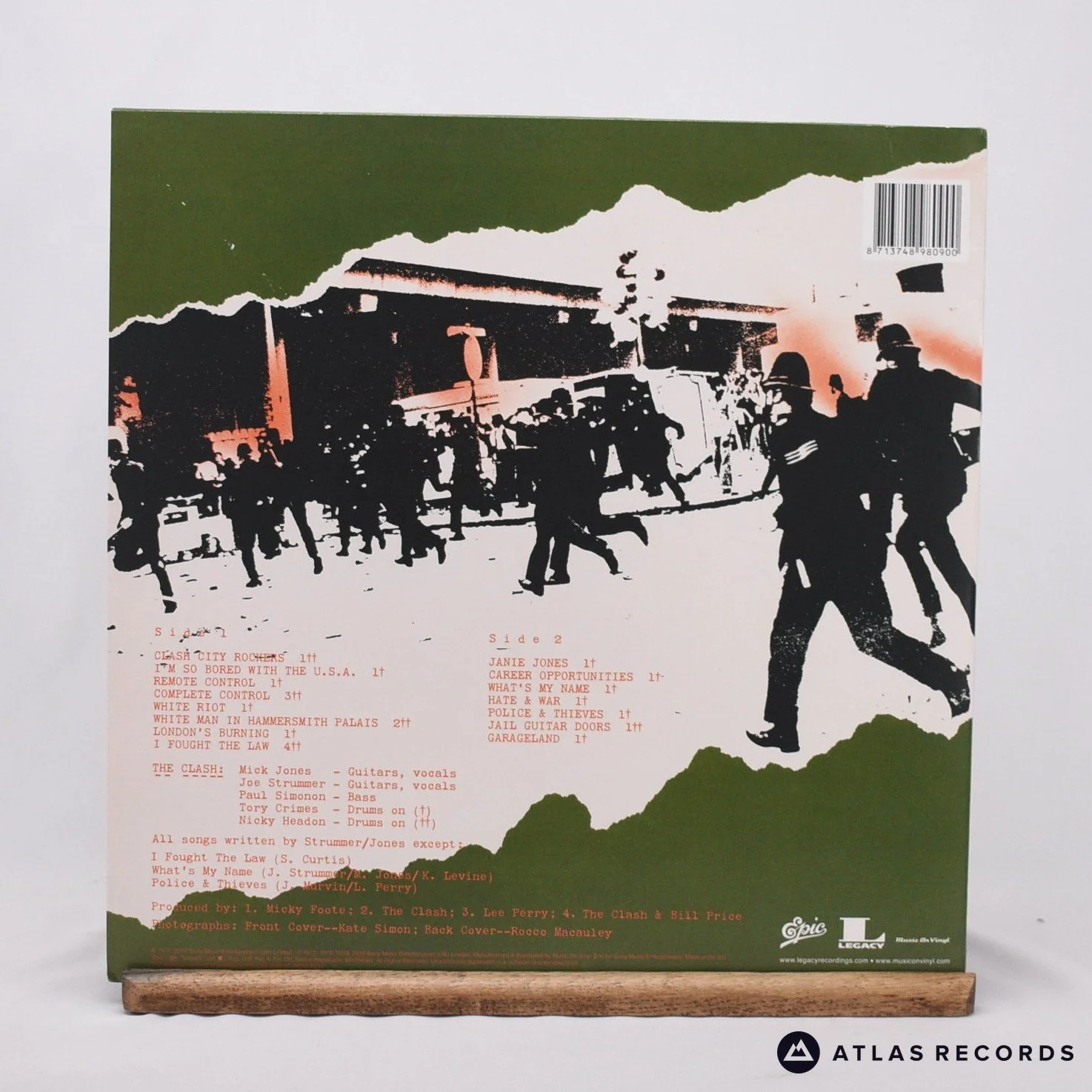 The Clash - The Clash - 180G Reissue 1A 1B 7" + LP Vinyl Record - EX/EX - Image 2