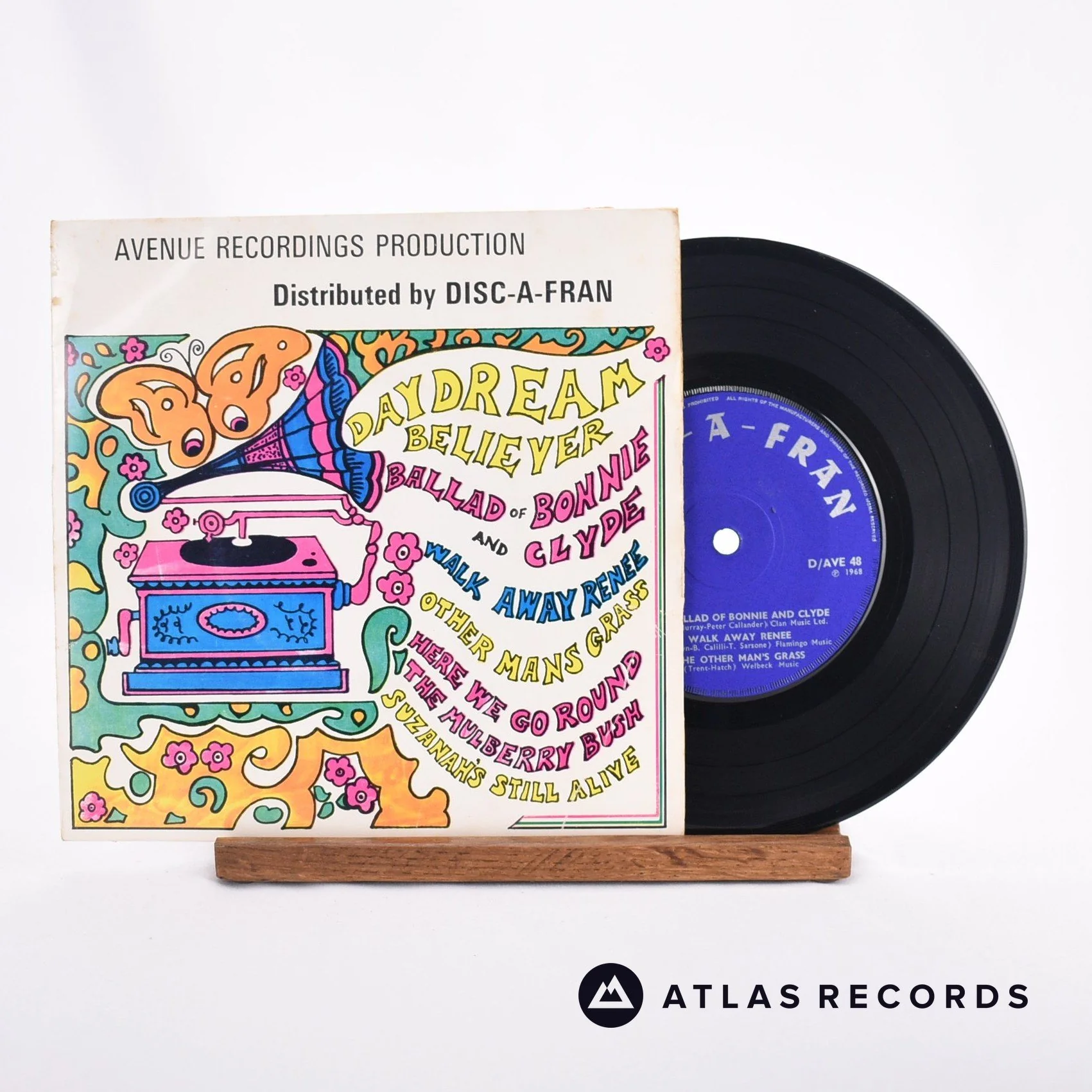 The Clive Allan Orchestra And Singers - Disc-A-Fran 48 - 7" EP Vinyl Record - VG+/VG
