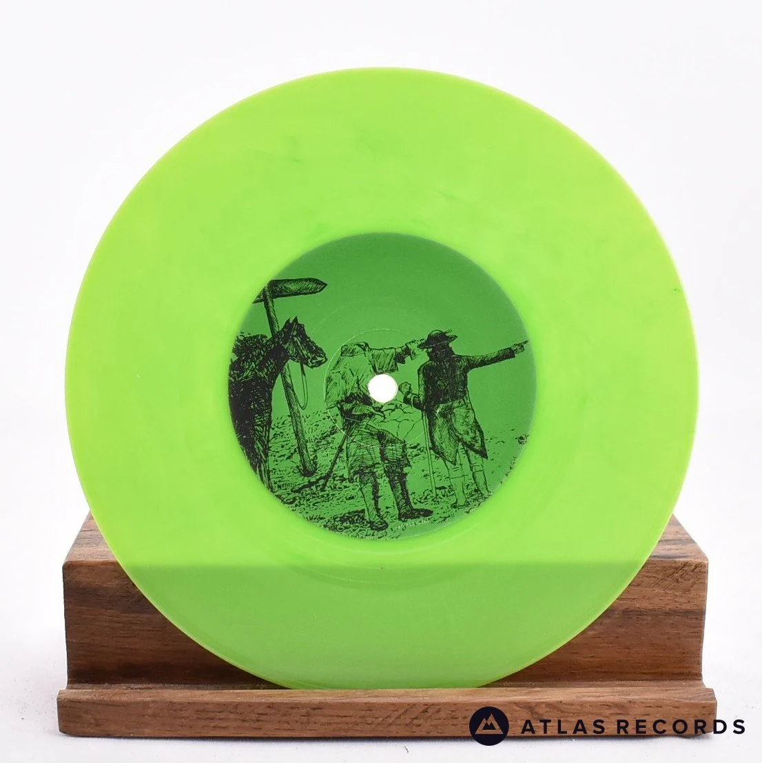 The Duke Spirit - Cuts Across The Land - Lime Green 7" Vinyl Record - NM/NM - Image 3
