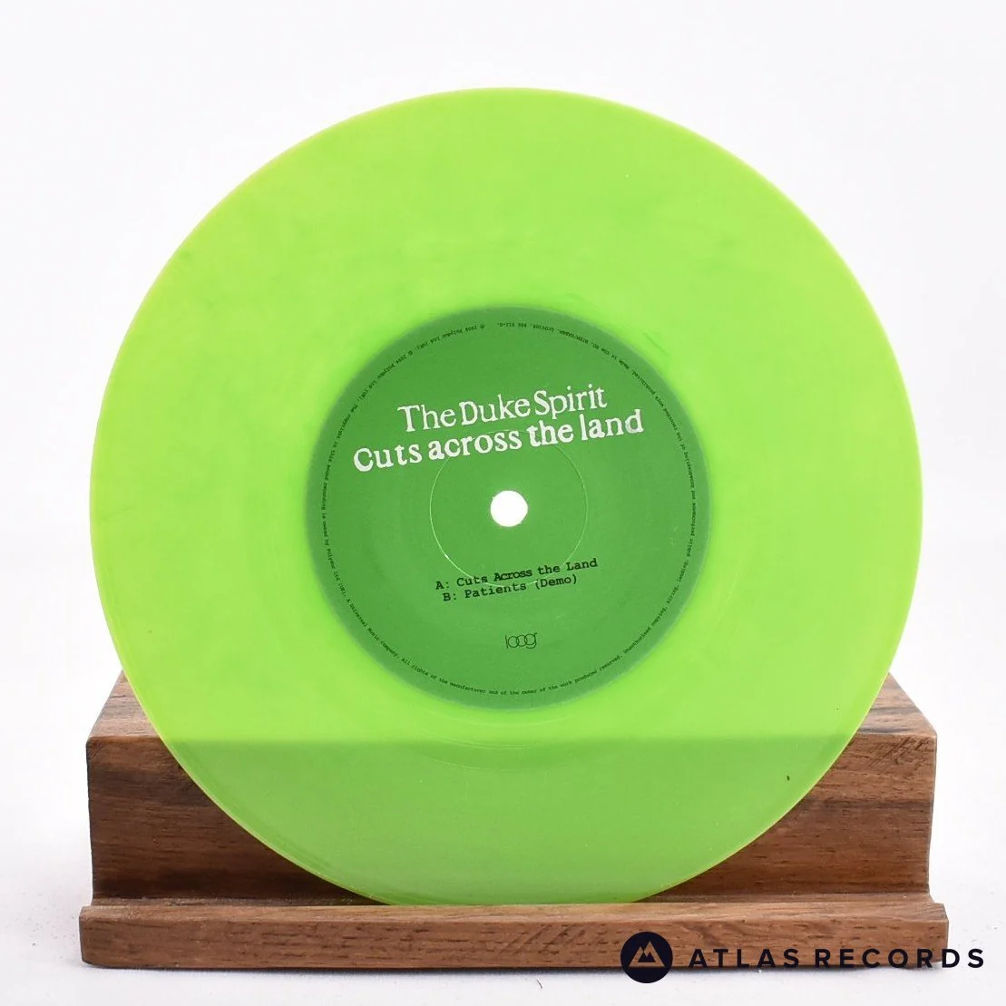 The Duke Spirit - Cuts Across The Land - Lime Green 7" Vinyl Record - NM/NM - Image 4