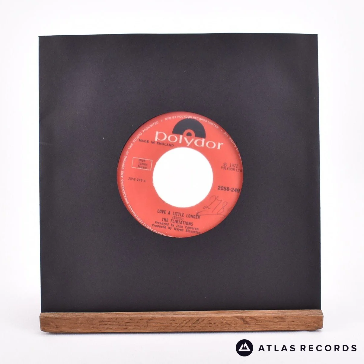 The Flirtations - Love A Little Longer - 7" Vinyl Record - VG+