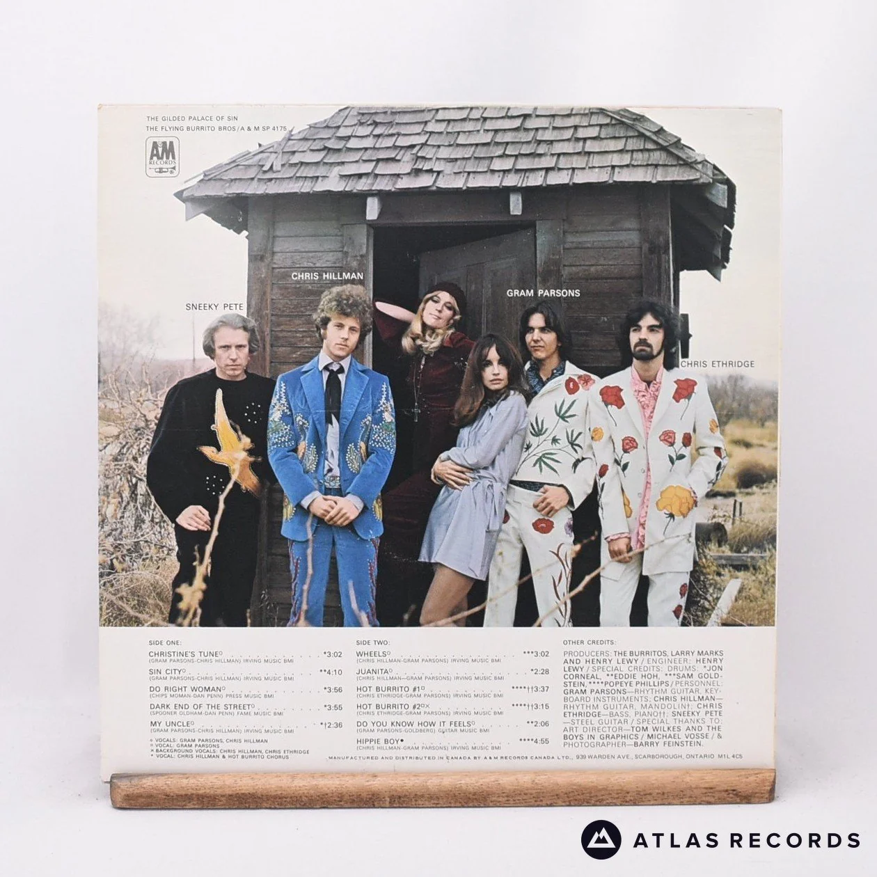 The Flying Burrito Bros - The Gilded Palace Of Sin - LP Vinyl Record - EX/EX - Image 2
