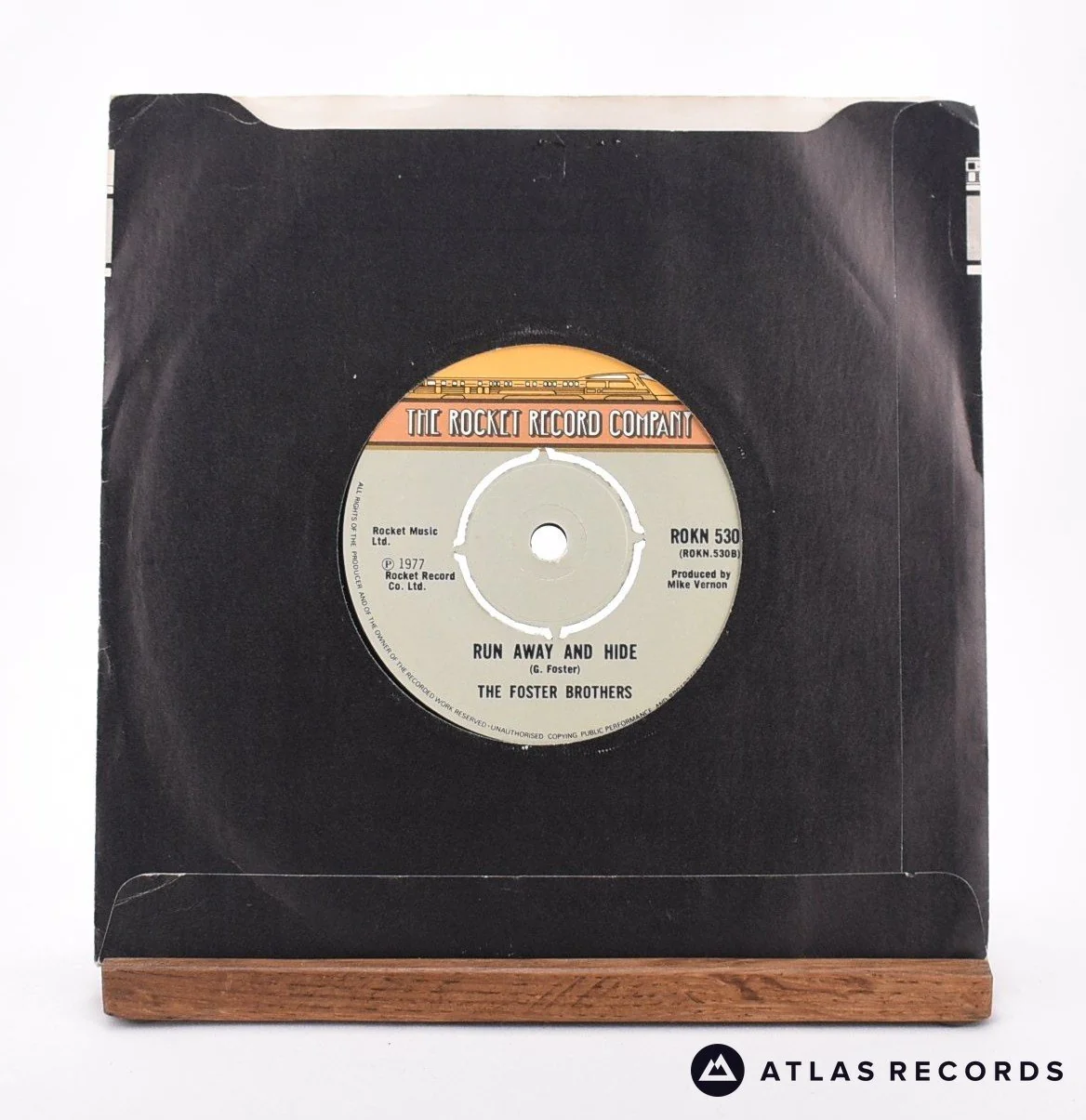 The Foster Brothers - Make Believin' / Run Away And Hide - 7" Vinyl Record - EX/VG+ - Image 2