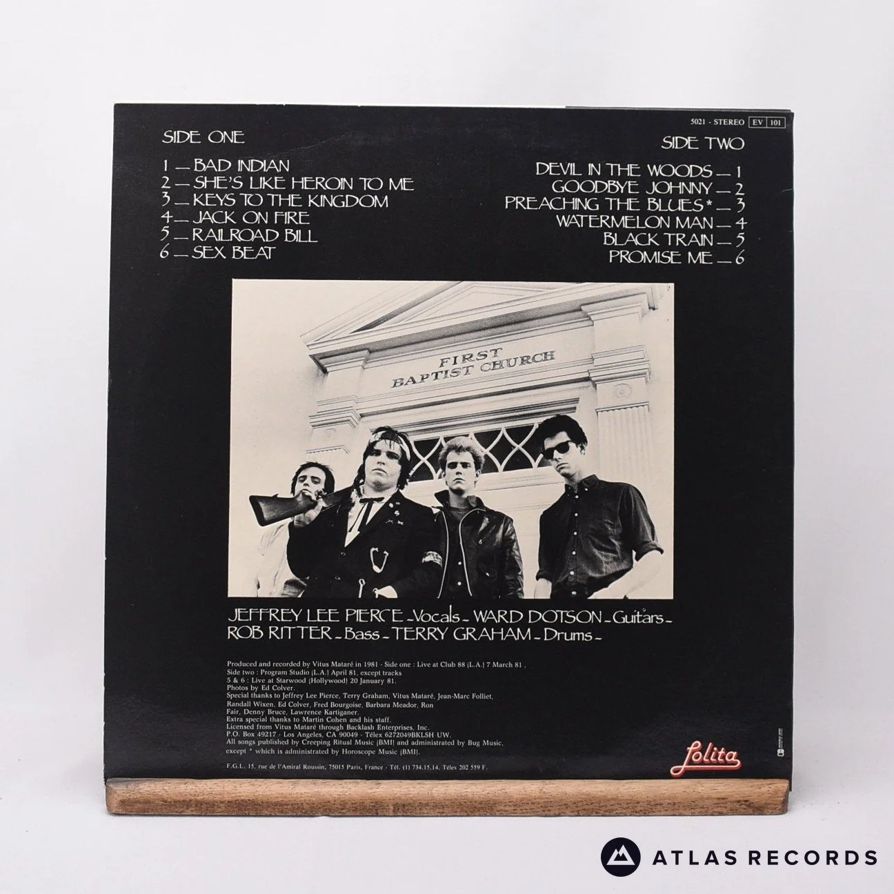 The Gun Club - Sex Beat 81 - LP Vinyl Record - EX/VG+ - Image 2