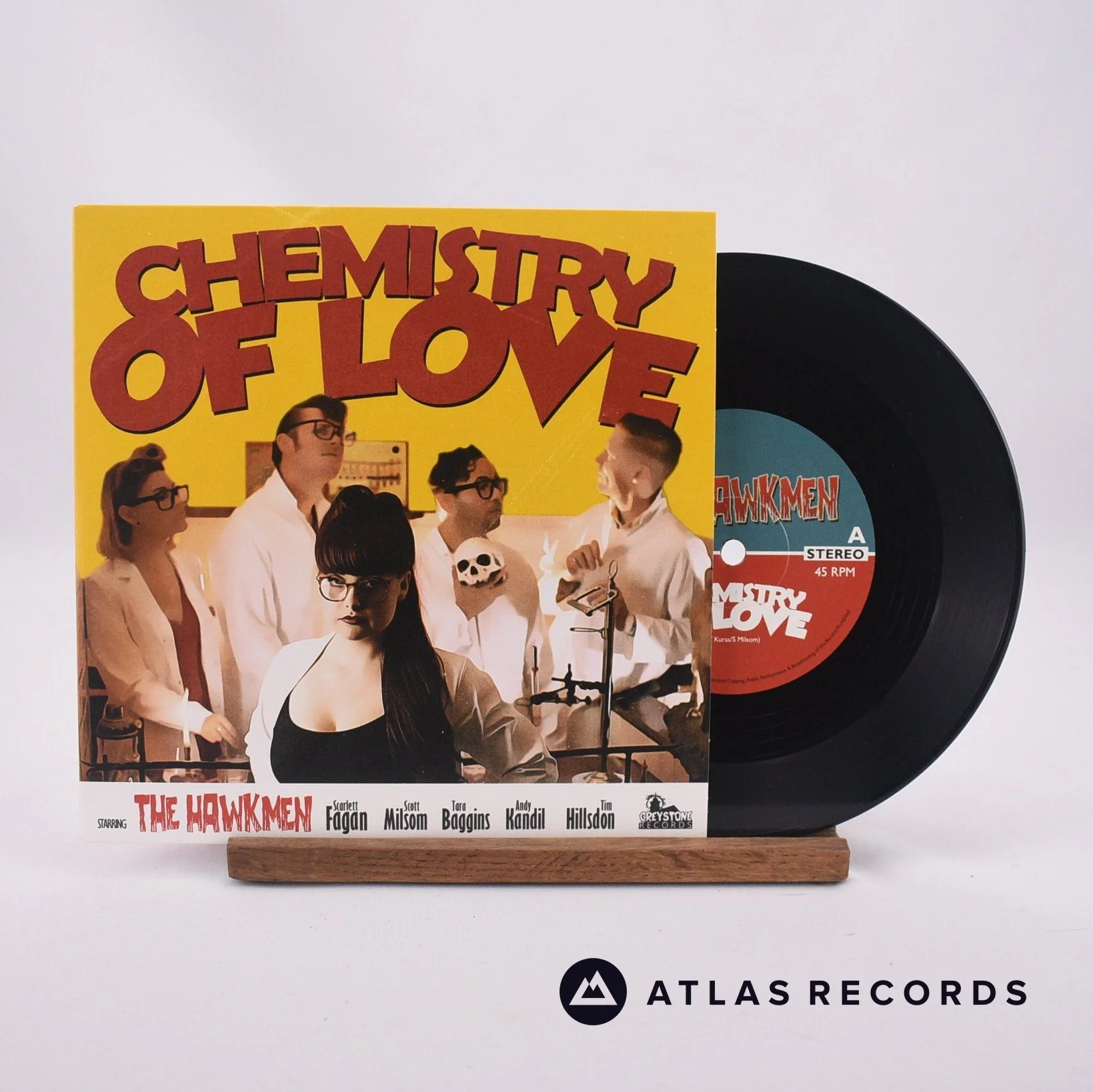 The Hawkmen - Chemistry Of Love - 7" Vinyl Record - NM/EX