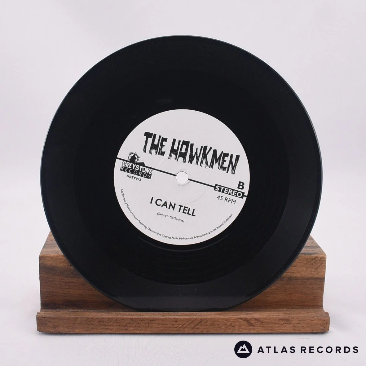 The Hawkmen - Soulful Dress // I Can Tell - Sticker 7" Vinyl Record - NM/NM - Image 4