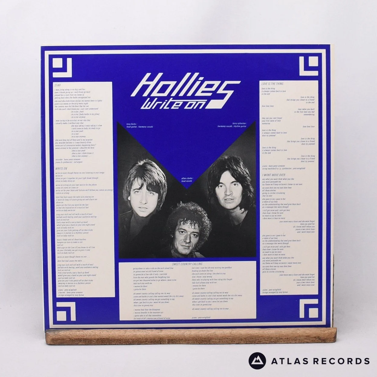 The Hollies - Write On - LP Vinyl Record - VG+/EX - Image 3