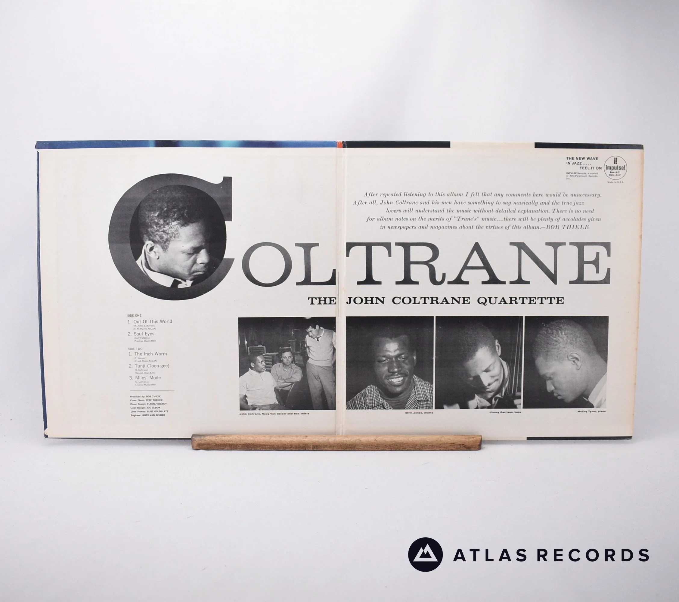 The John Coltrane Quartet - Coltrane - Repress -A -B LP Vinyl Record - VG+/EX - Image 2