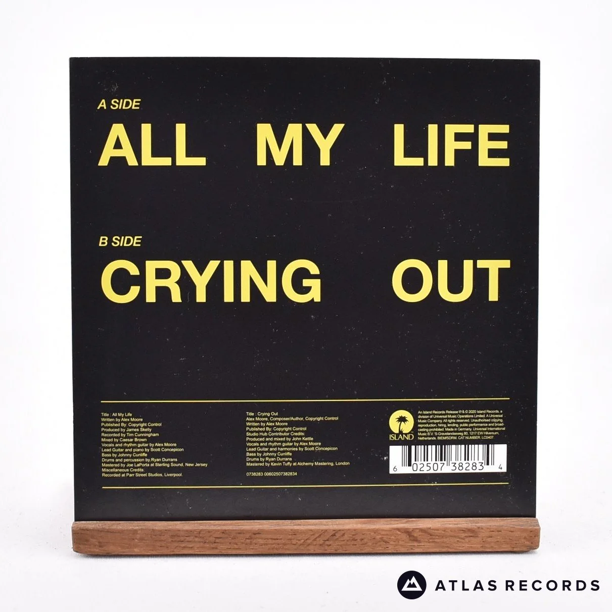 The Lathums - All My Life - Clear 7" Vinyl Record - EX/VG+ - Image 2