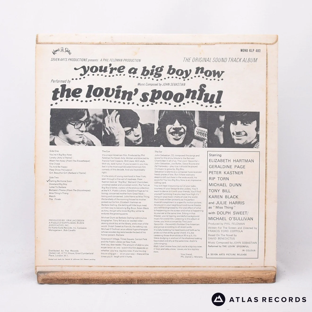 The Lovin' Spoonful - You're A Big Boy Now - The Original Sound Track - LP Vinyl - Image 2