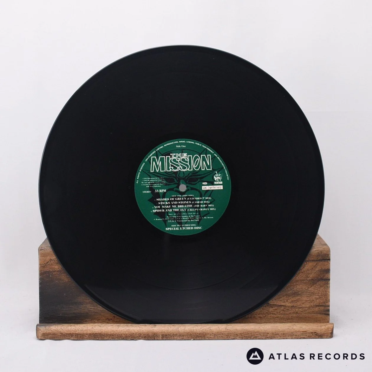 The Mission - Shades Of Green - Etched Limited Edition 12" Vinyl Record - EX/EX - Image 3
