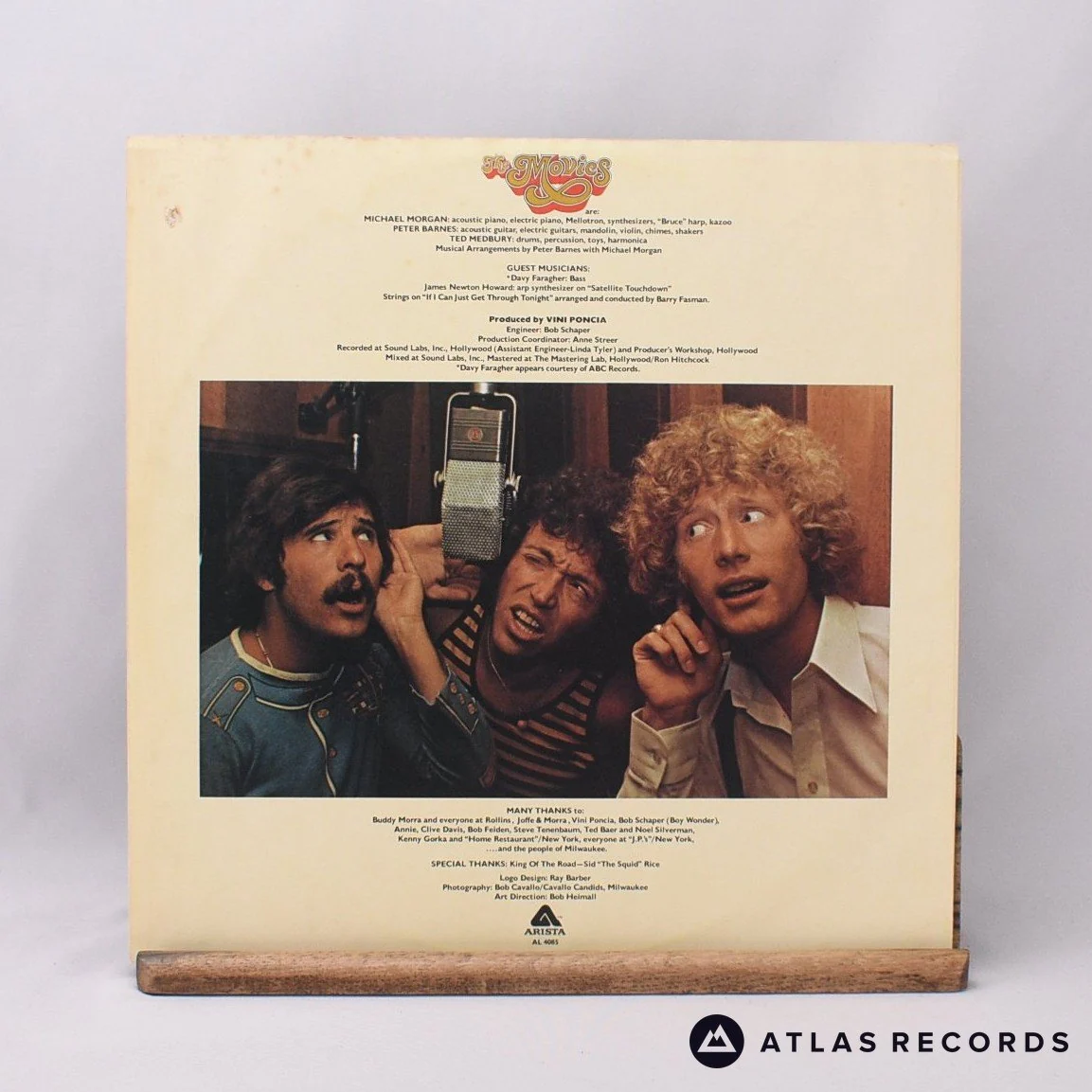 The Movies - The Movies - LP Vinyl Record - EX/EX - Image 3