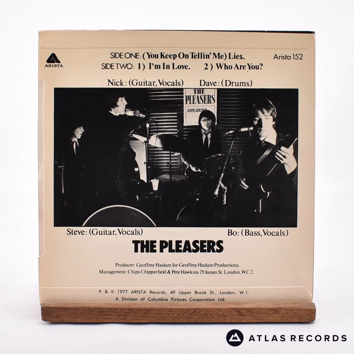 The Pleasers - (You Keep On Tellin' Me) Lies - 7" EP Vinyl Record - EX/EX - Image 2