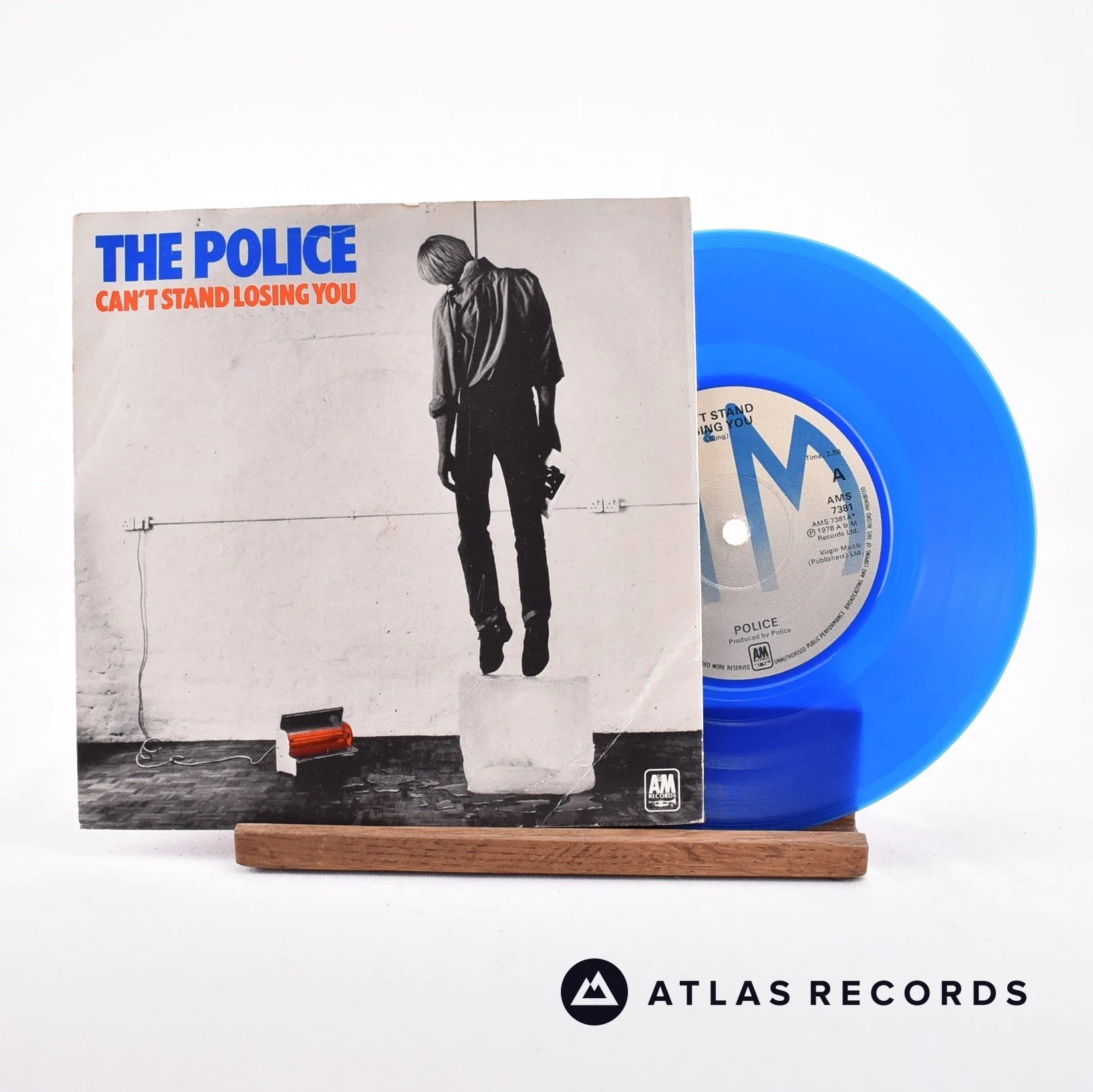 The Police - Can't Stand Losing You - Blue 7" Vinyl Record - VG+/VG+