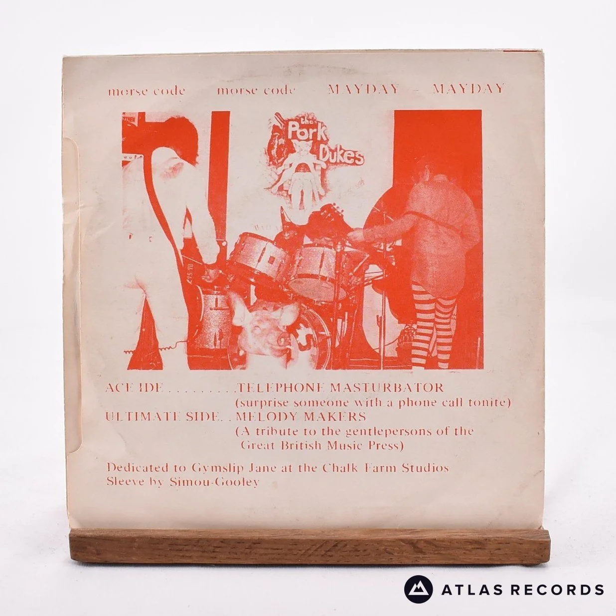 The Pork Dukes - Telephone Masturbator - 7" Vinyl Record - VG+/VG+ - Image 2
