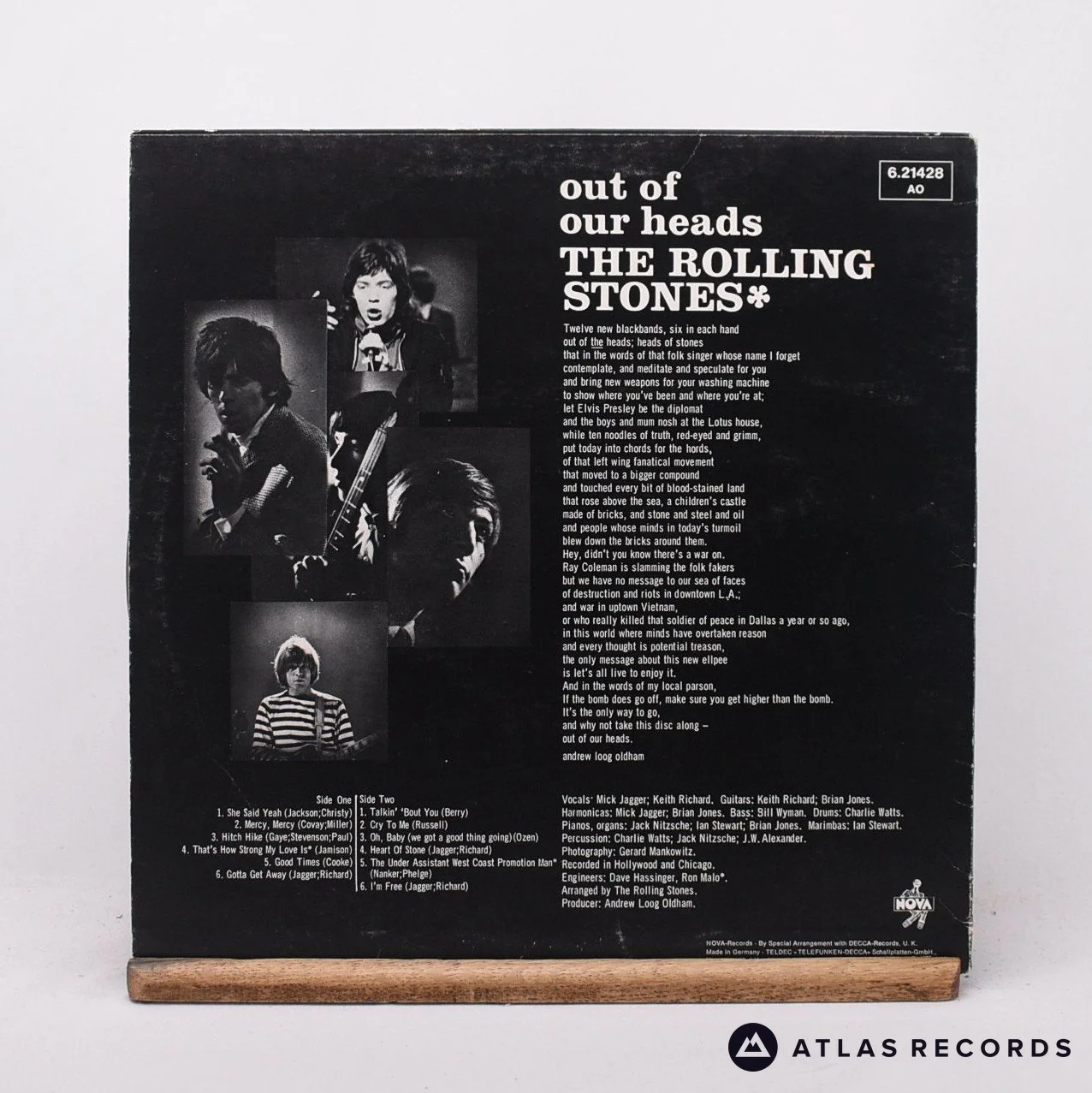 The Rolling Stones - Out Of Our Heads - LP Vinyl Record - VG+/VG+ - Image 2