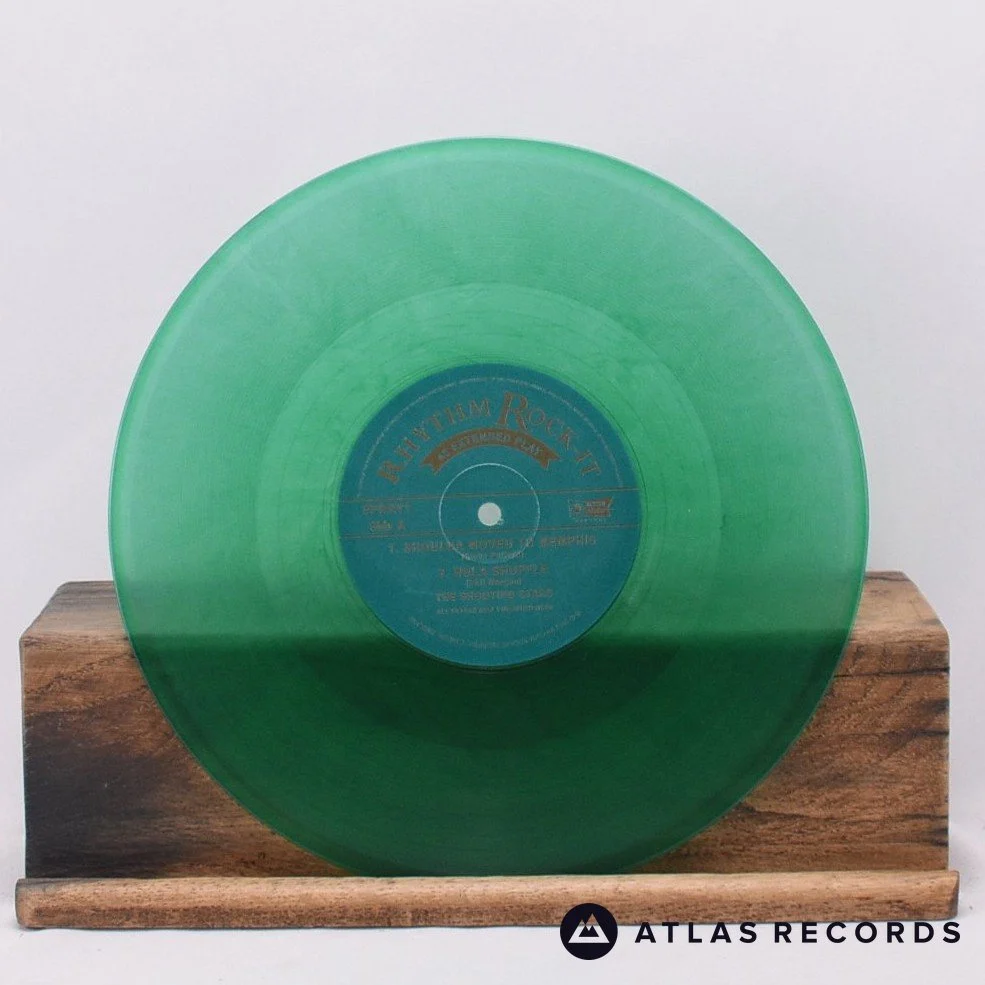 The Shooting Stars - Watchtower Blues - Green 10" Vinyl Record - EX/EX - Image 4
