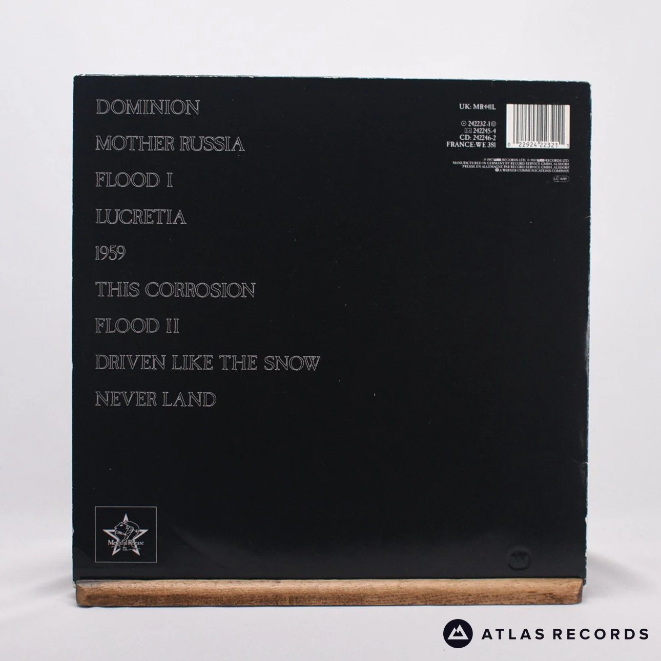 The Sisters Of Mercy - Floodland - Lyric Sheet 1-A 1-B LP Vinyl Record - VG+/EX - Image 2