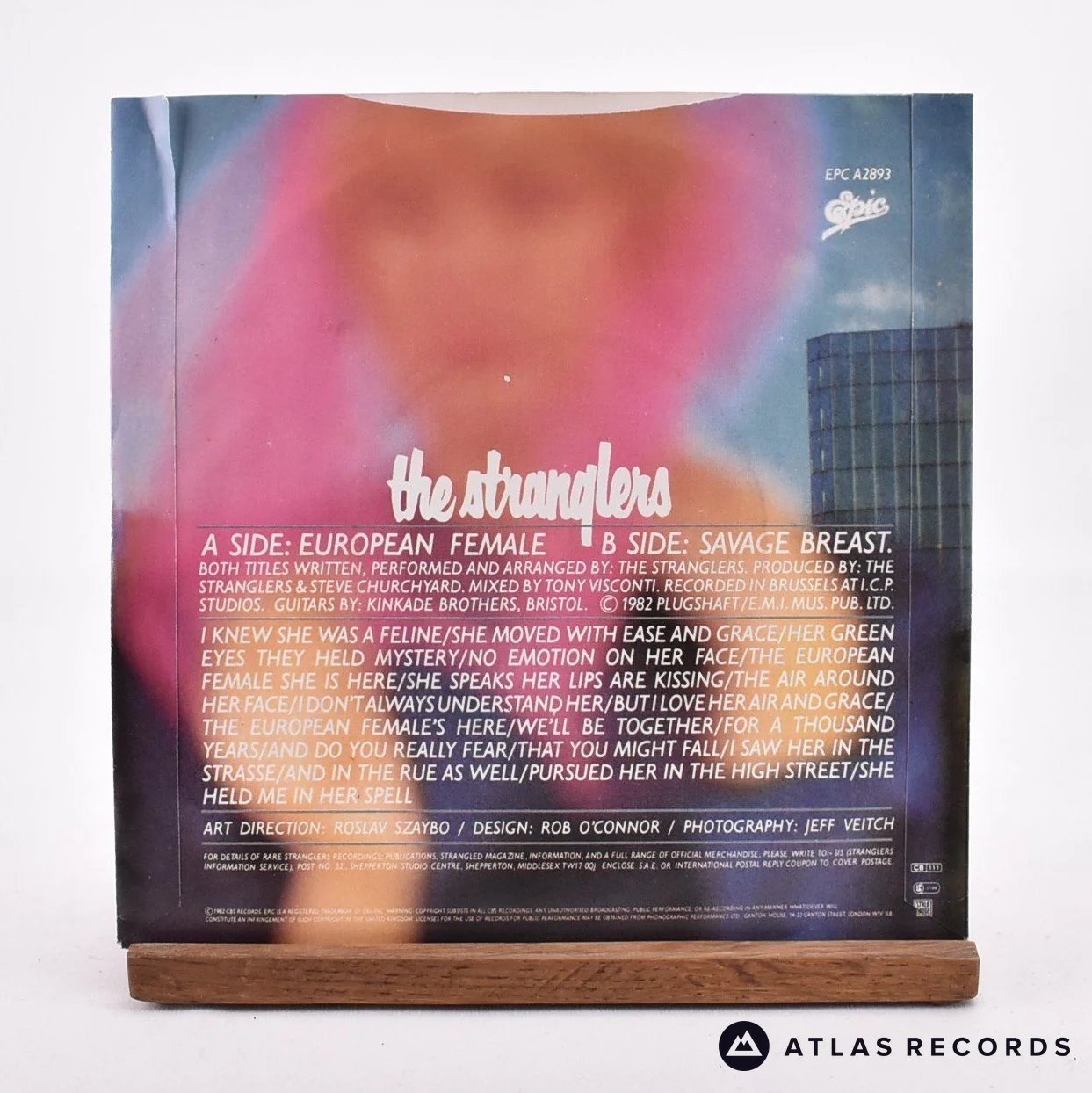 The Stranglers - European Female - 7" Vinyl Record - VG+/EX - Image 2