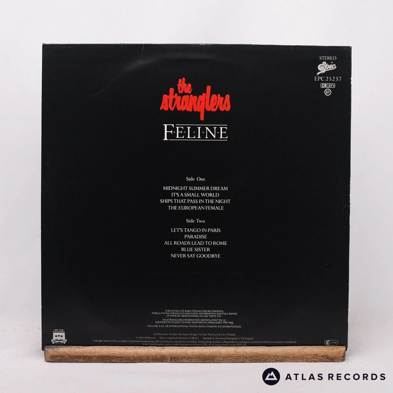 The Stranglers - Feline - Embossed Sleeve A1 B3 A2 LP + 7" Vinyl Record - VG+/EX - Image 2