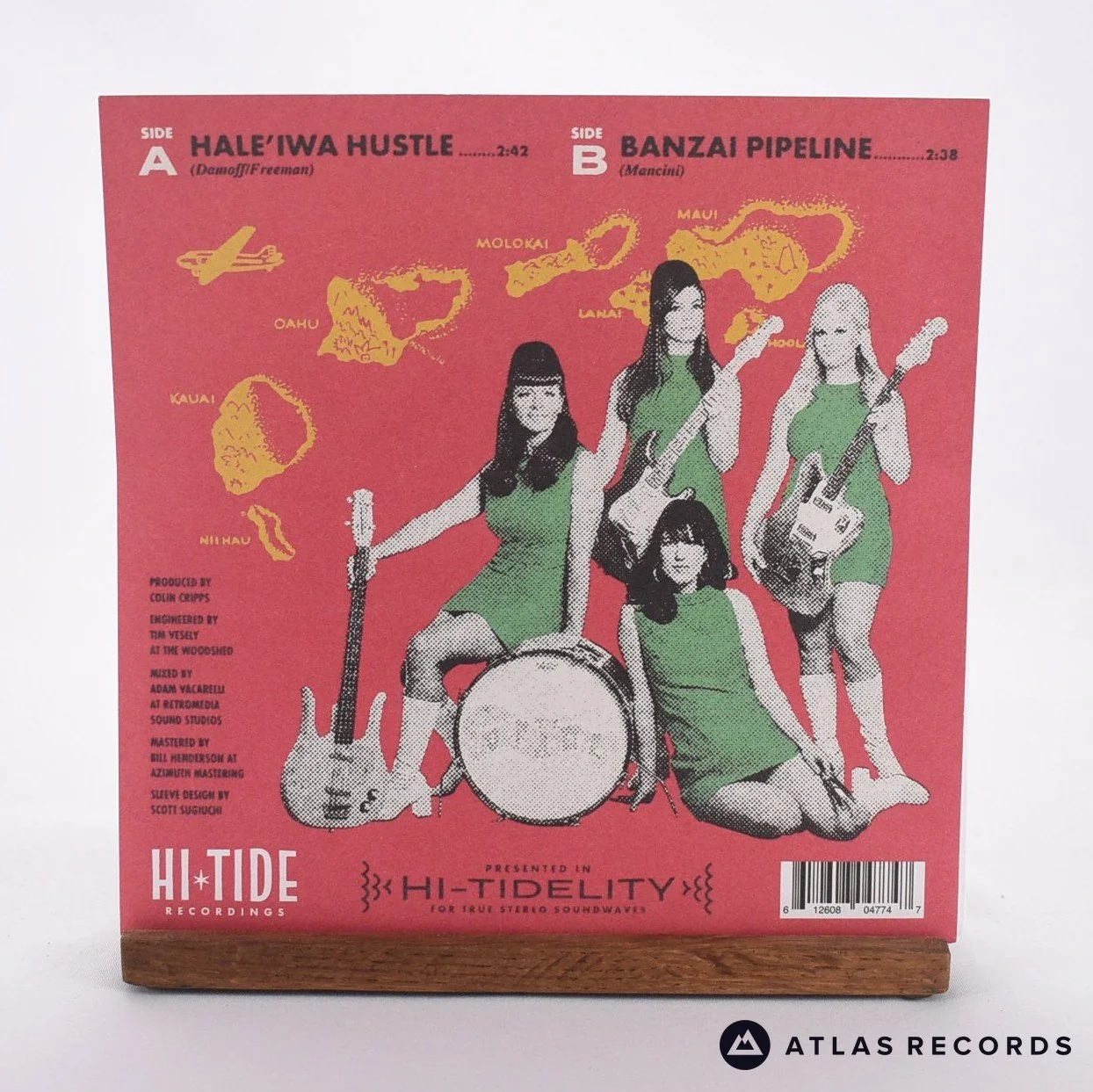 The Surfrajettes - Hale’iwa Hustle - 7" Vinyl Record - NM/NM - Image 2