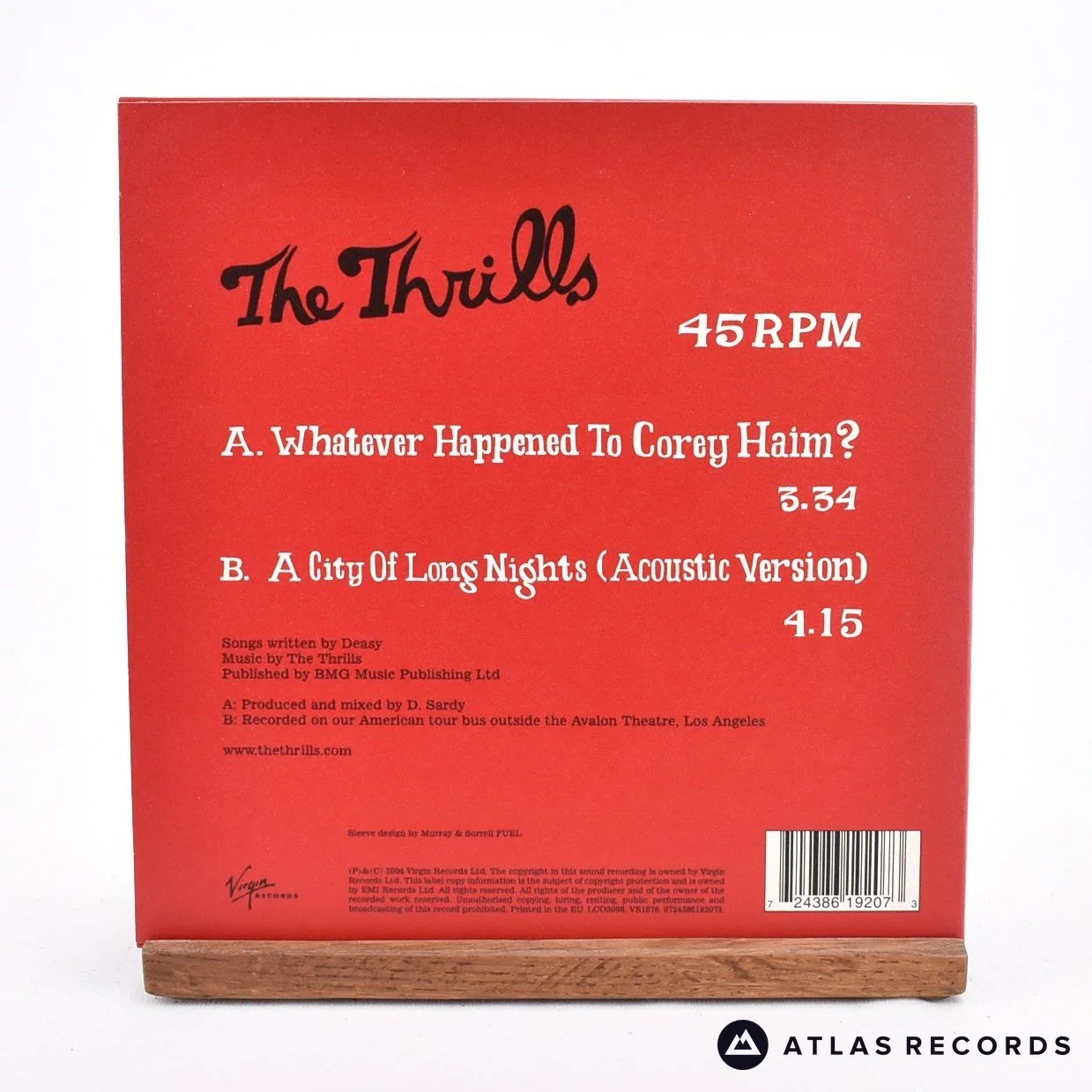 The Thrills - Whatever Happened To Corey Haim? - 7" Vinyl Record - EX/EX - Image 2