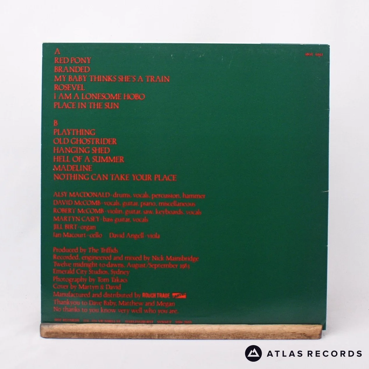 The Triffids - Treeless Plain - Lyric Sheet Mpo LP Vinyl Record - EX/EX - Image 2