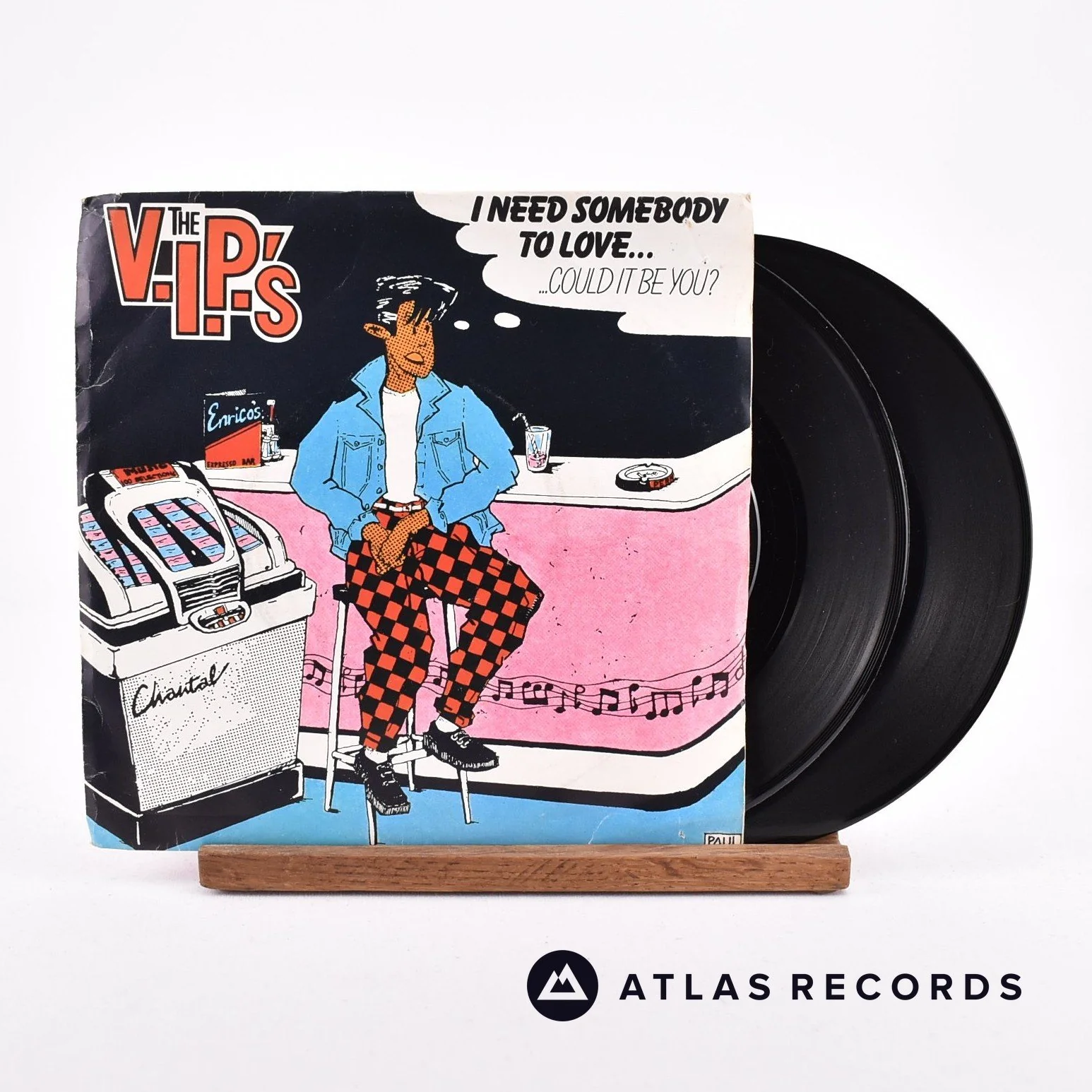 The V.I.P.'s - Need Somebody To Love - 2 x 7" EP Vinyl Record - VG/EX
