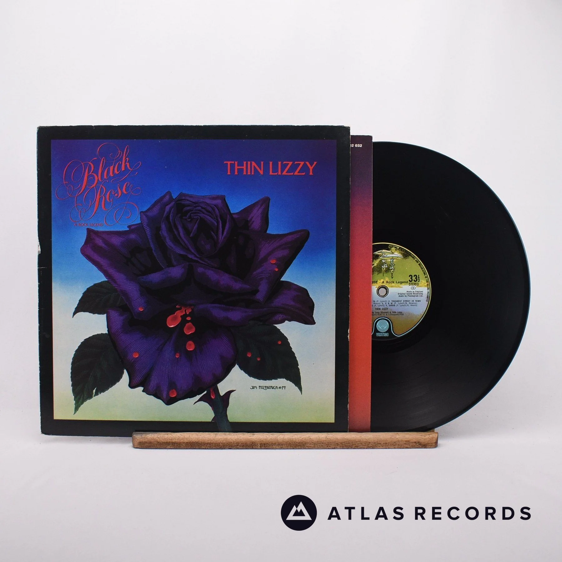 Thin Lizzy - Black Rose (A Rock Legend) - 1Y//3 2Y//3 LP Vinyl Record - VG+/VG+