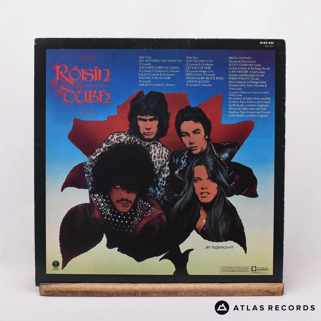 Thin Lizzy - Black Rose (A Rock Legend) - 1Y//3 2Y//3 LP Vinyl Record - VG+/VG+ - Image 2